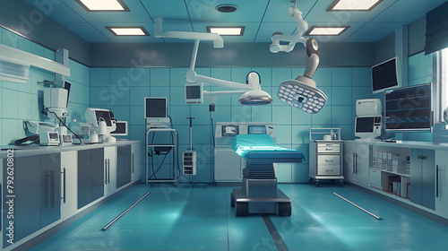 Surgical Room and modern medical devices in Hospital photo