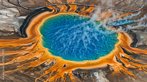 Grand Prismatic Spring Midway Geyser Basin Yellowstone photo
