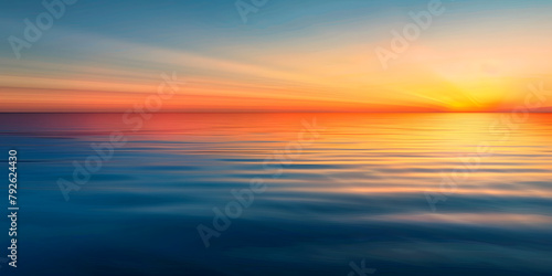 Gradient background shifting from deep sea blue to sunset orange, ideal for evoking feelings of calm and warmth in product displays