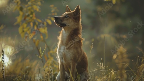 New Guinea Singing Dog in Natural Habitat photo