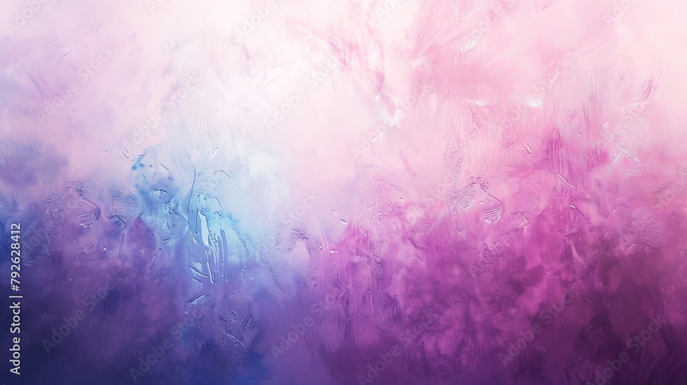 Soft pastel gradients from pink to purple, accented with a splash of blue, creating a soothing minimalistic backdrop