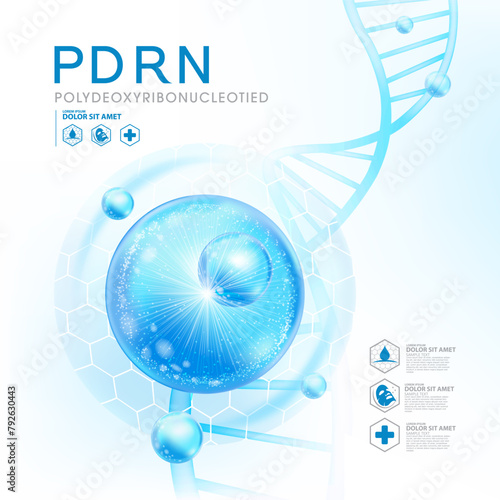 PDRN ,Polydeoxyribonucleotide serum Skin Care Cosmetic, DNA salmon