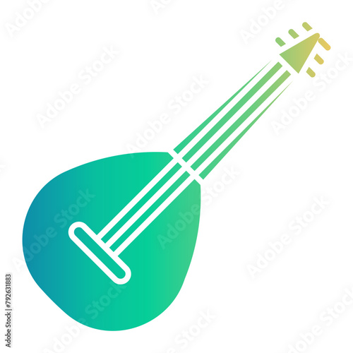 Tableau sur toile lute icon