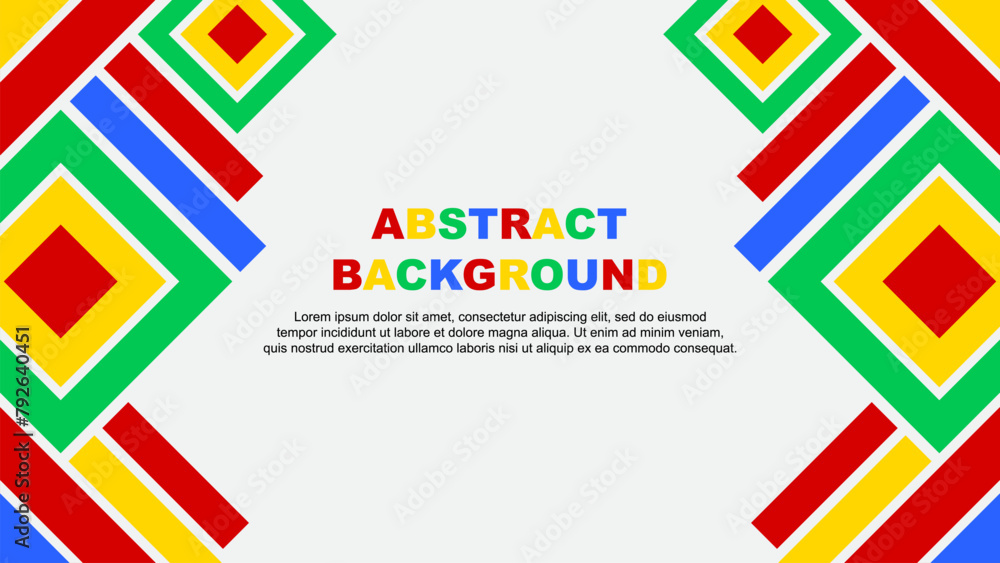 Abstract Background Design Template. Banner Wallpaper Vector Illustration. Colorful Rainbow