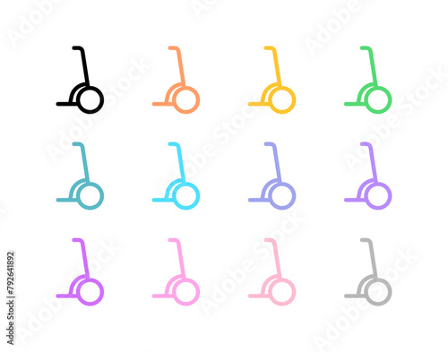 Editable segway scooter vector icon. Vehicles, transportation, travel. Part of a big icon set family. Perfect for web and app interfaces, presentations, infographics, etc