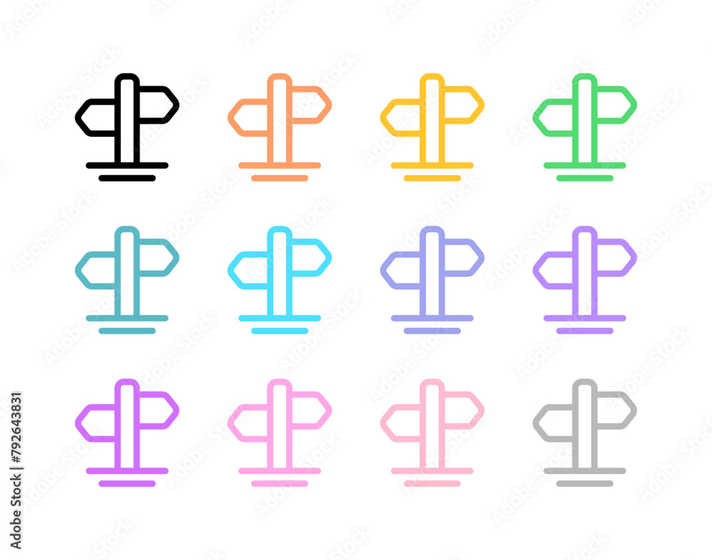 Editable wayfinding vector icon. Part of a big icon set family. Perfect for web and app interfaces, presentations, infographics, etc Editable wayfinding vector icon. Part of a big icon set family. Perfect for web and app interfaces, presentations, infographics, etc