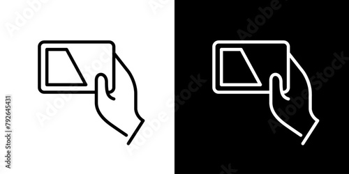 ICカードの線画アイコンセット
