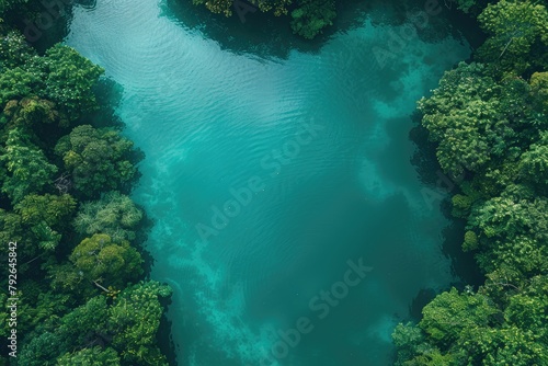beautiful calm river view on a sunny day professional photography
