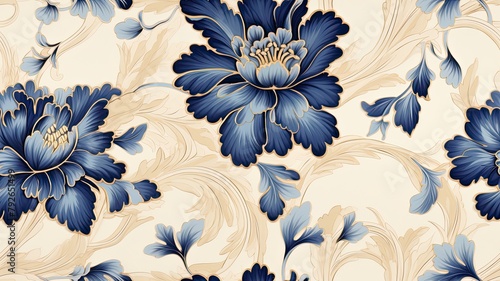 Vintage floral card. Beautiful garden flowers. Peonies, roses, tulips, lily, hydrangea on black background. SEAMLESS PATTERN