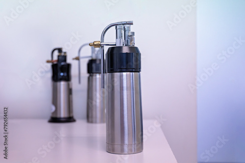 cryotherapy cannister, liquid nitrogen spray, medical healthcare skin cancer procedure, general practice practitioner GP Australia