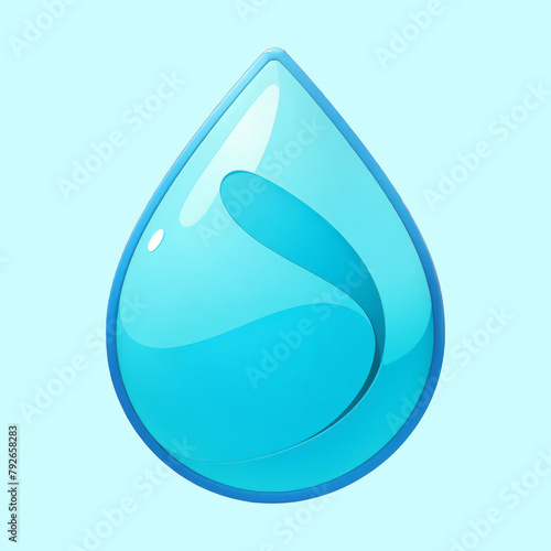 Water Magic Icon Cartoon Illustration (ID: 792658283)
