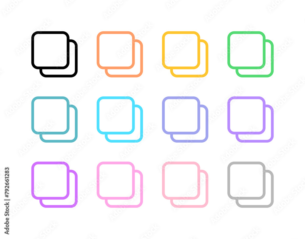 Editable vector copy duplicate layer icon. Part of a big icon set family. Perfect for web and app interfaces, presentations, infographics, etc Editable vector copy duplicate layer icon. Part of a big icon set family. Perfect for web and app interfaces, presentations, infographics, etc