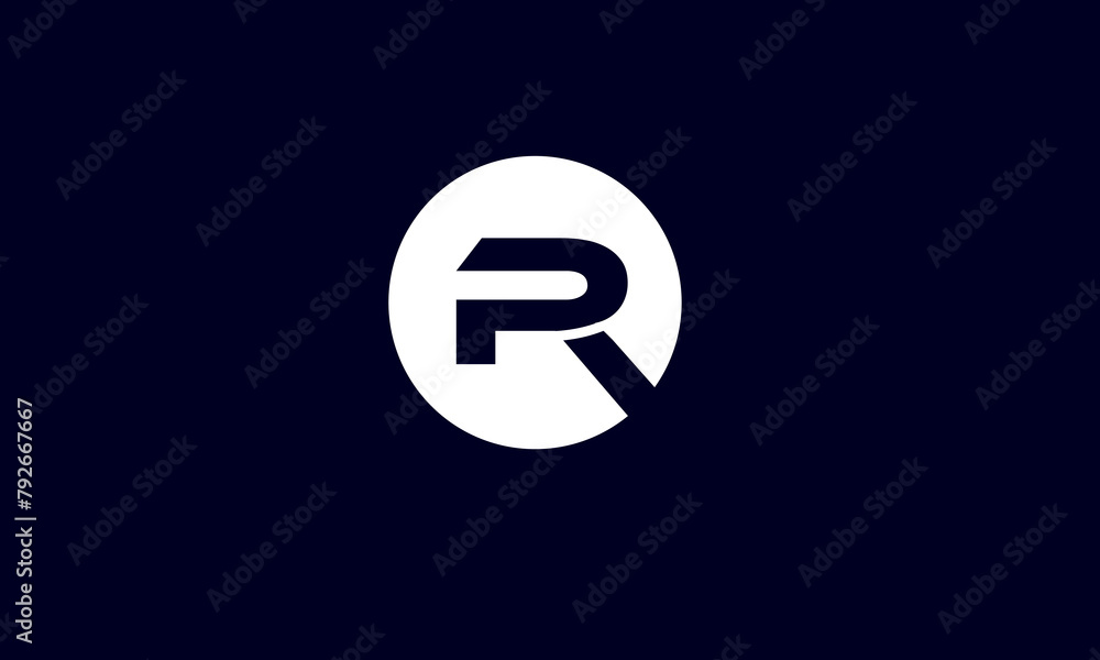 R logo Minimalist Modern Circle R logo Minimalist Modern Circle