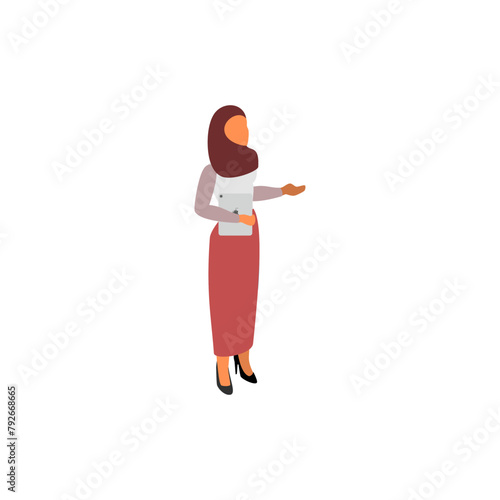 pose of woman in pink dress fashion