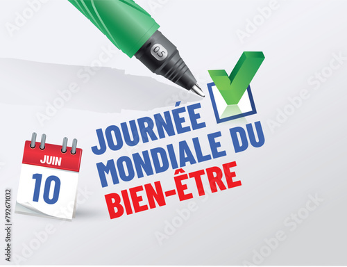 Journée mondiale du bien-être le 10 juin