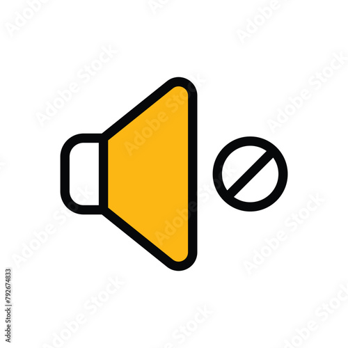Mute vector icon