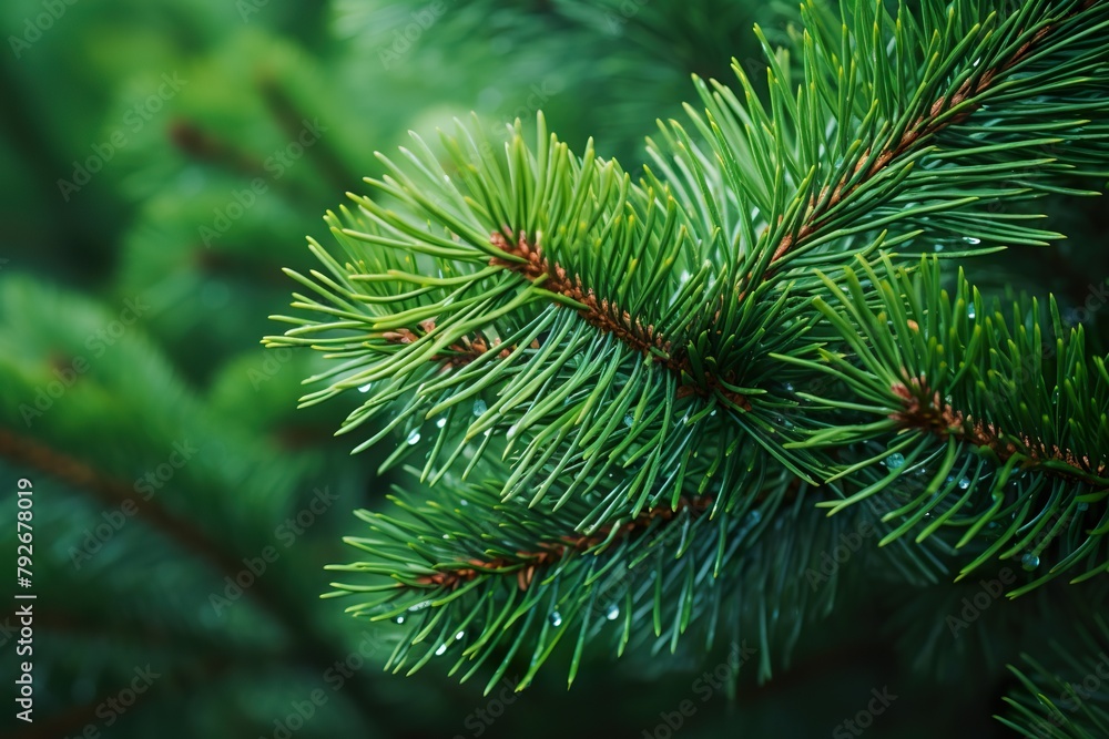 close-up Green Pine leaves on natural background close-up Green Pine leaves on natural background