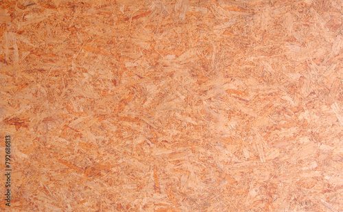 Seamless compressed wood particle board texture background. OSB oriented strand wooden board backdrop. 