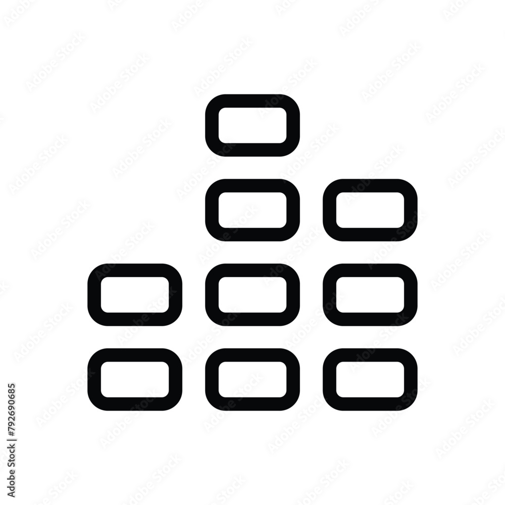 Music Bars vector icon Music Bars vector icon