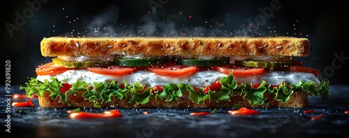 Open sandwich photo