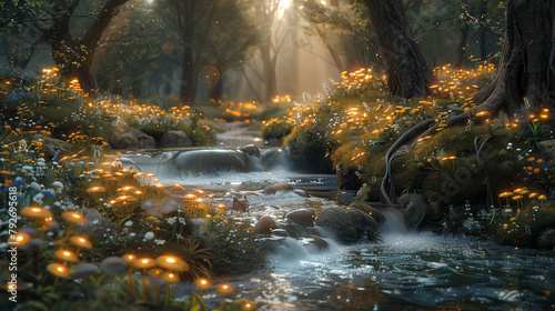 fantasy river scenery