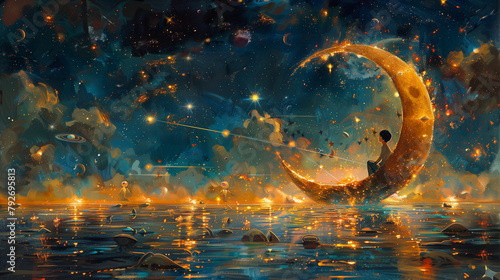 fantasy dream of child sitt...
