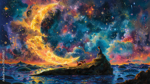 fantasy dream of child sitt...