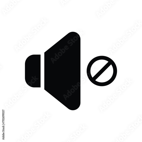 Mute vector icon
