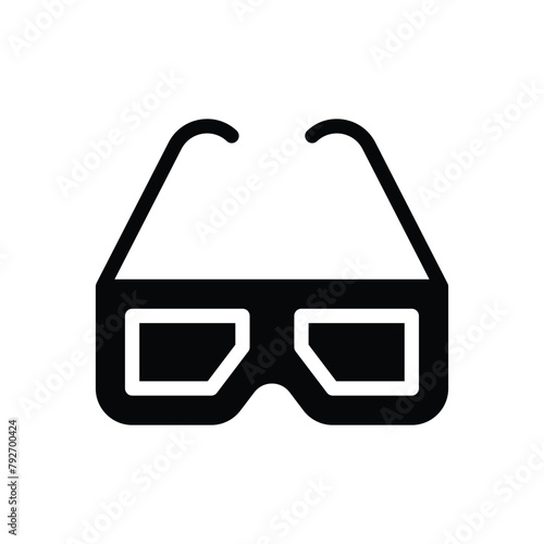 3d Glasses vector icon