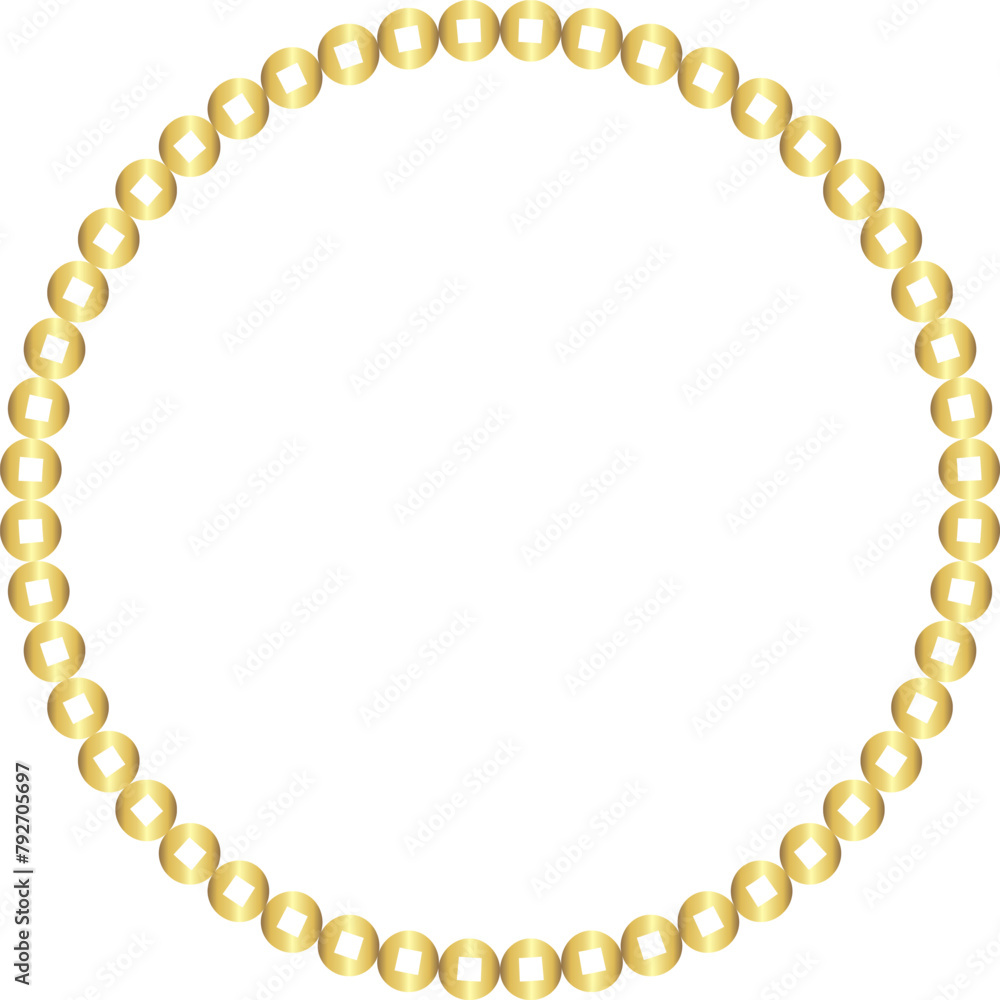 Obraz premium Circle frame gold frames Picture Frame luxury golden frame gold picture frame golden border vector framework banner Gilded Frame Ornate decoration decorative element template isolated background frame