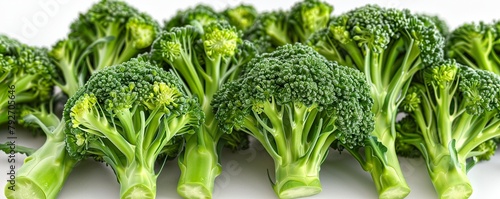 Portrait of fresh green broccoli 