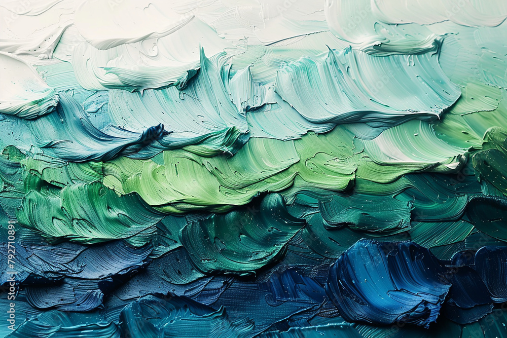 custom made wallpaper toronto digitalA minimalist background featuring abstract brush strokes in shades of blue and green, creating a tranquil and serene atmosphere