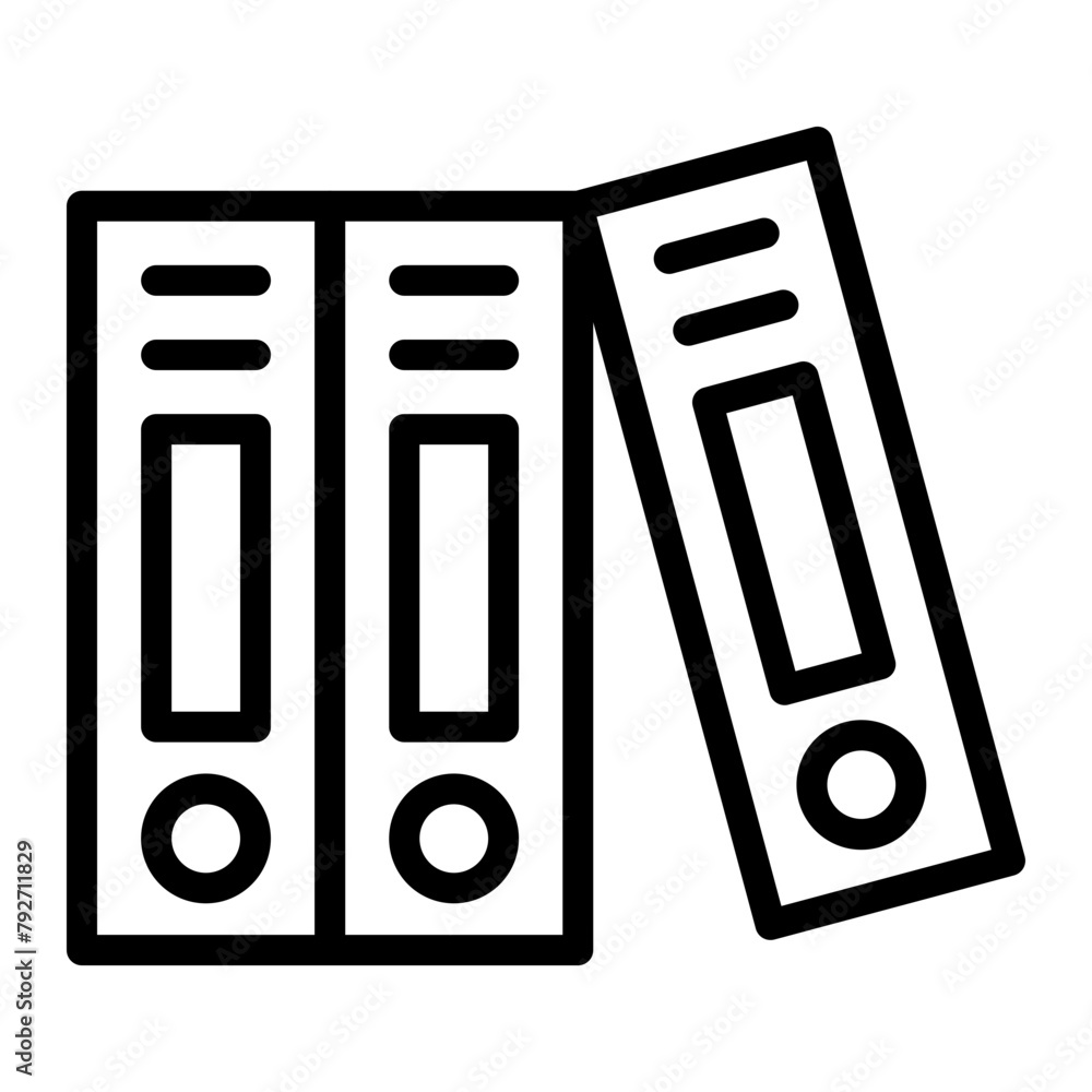 Binder Vector Line Icon Design Binder Vector Line Icon Design