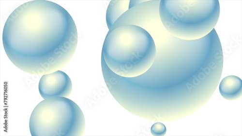 Pastel spheres abstract geometric minimal background