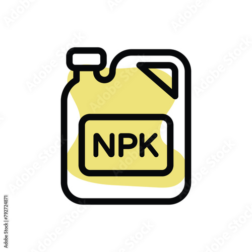 Npk Fertilizer vector icon