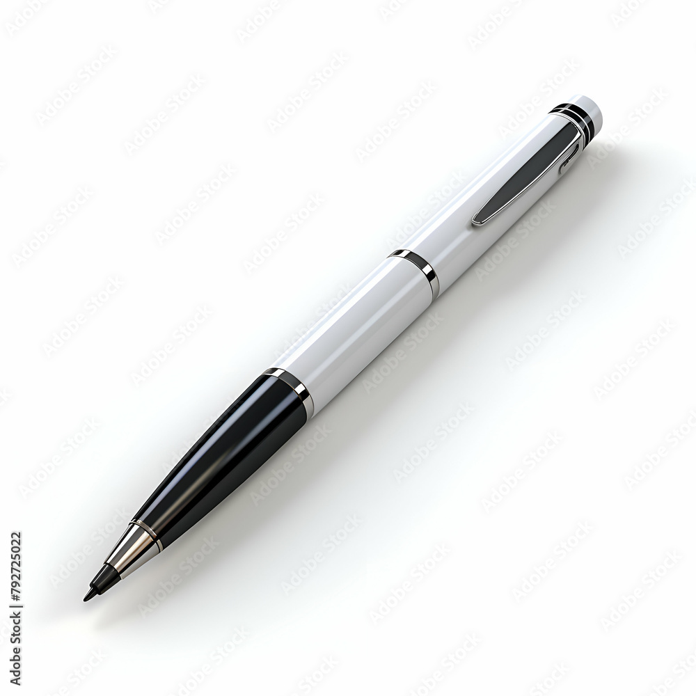 Pen isolated on white background. 3D illustration Pen isolated on white background. 3D illustration