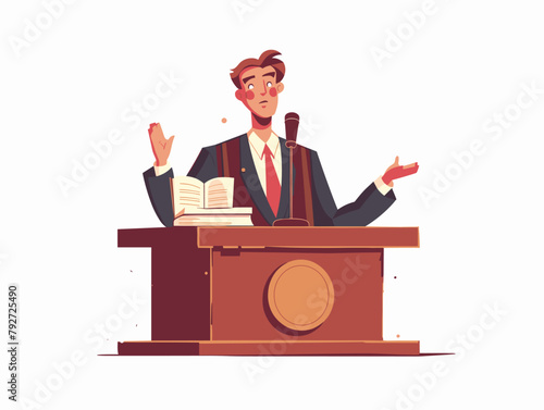 Lawyer's Animated Courtroom Persuasion: A Visual Narrative of Logic and Eloquence
