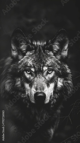 a cool amazing wolf illustration background for wallpaper in HD