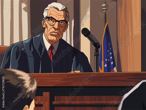 The Judgment: A Legal Verdict Illustrated in Animated Vector Art