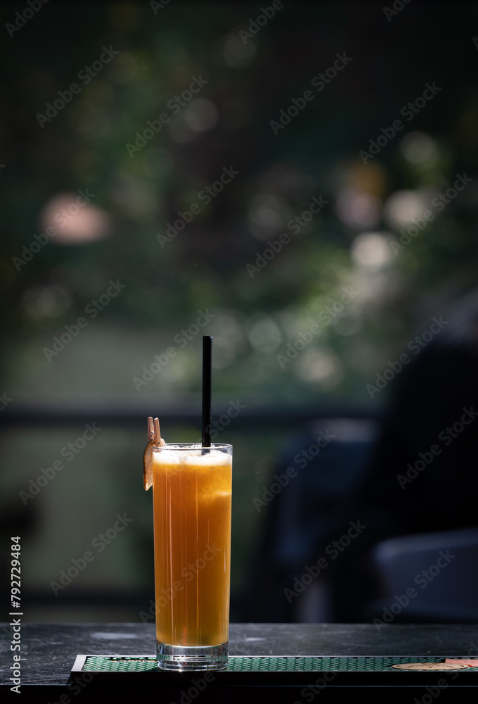 Refreshing Citrus Delight. Orange Juice at the Bar. Refreshing Citrus Delight. Orange Juice at the Bar.