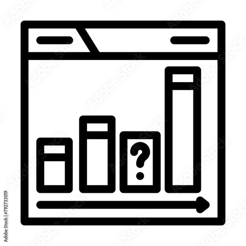 content gap analysis seo line icon vector. content gap analysis seo sign. isolated contour symbol black illustration