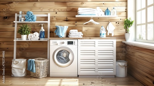 Cozy Home Laundry Room Interior Design