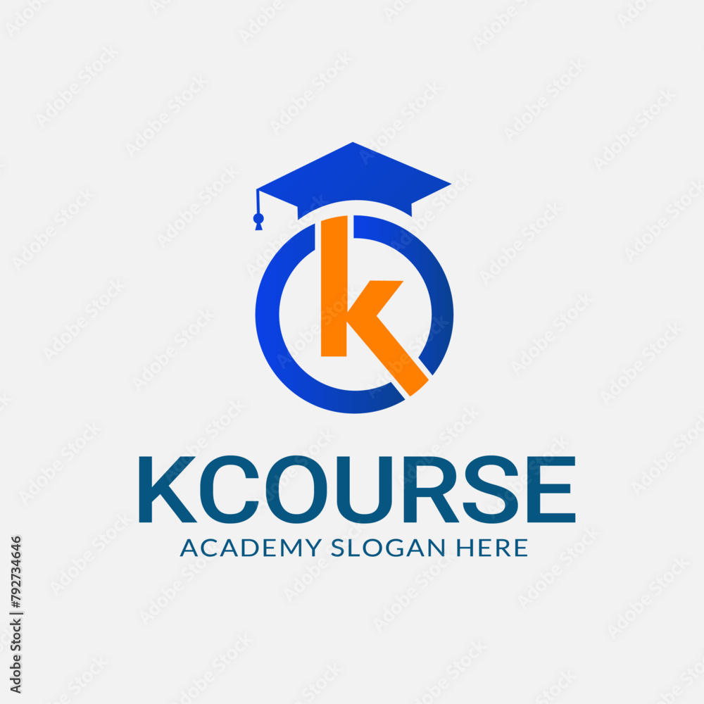 Kcourse Logo design template - Editable text Kcourse Logo design template - Editable text