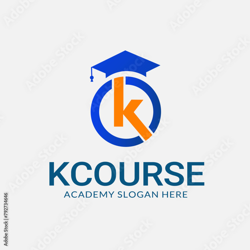 Kcourse Logo design template - Editable text