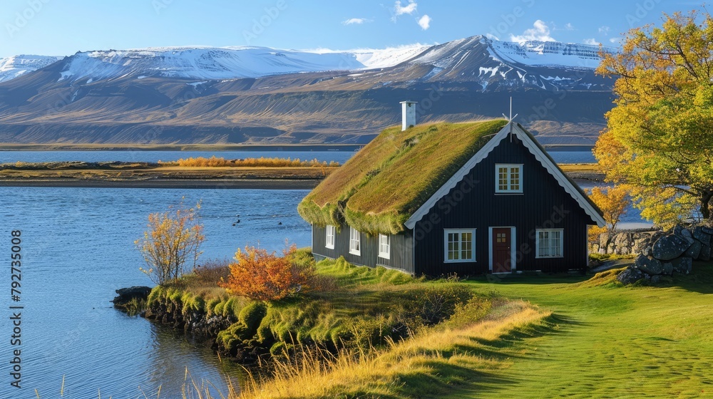 Tranquil Norwegian Hytte on Water's Edge