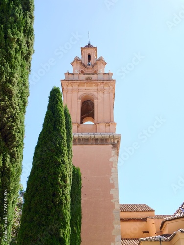 Bell tower of the Church of Sant Vicent Ferrer. Founded in 1579, a Dominican convent originally dedicated to Saint Thomas, in 1835 the Dominicans were expelled. Castellon, Valencia, Spain photo