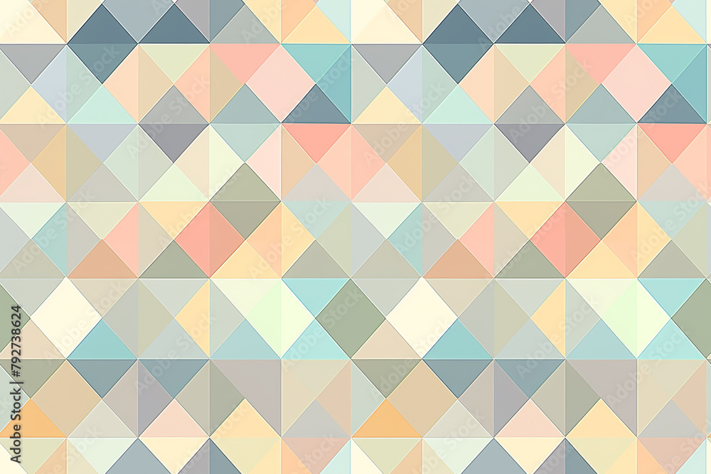 Soft pastel geometric triangles in a modern seamless pattern Soft pastel geometric triangles in a modern seamless pattern