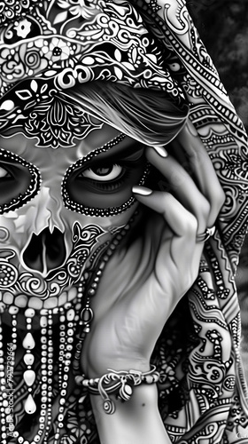 woman in mask