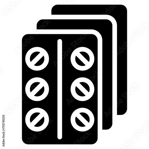 Blister Vector Icon Design Illustration