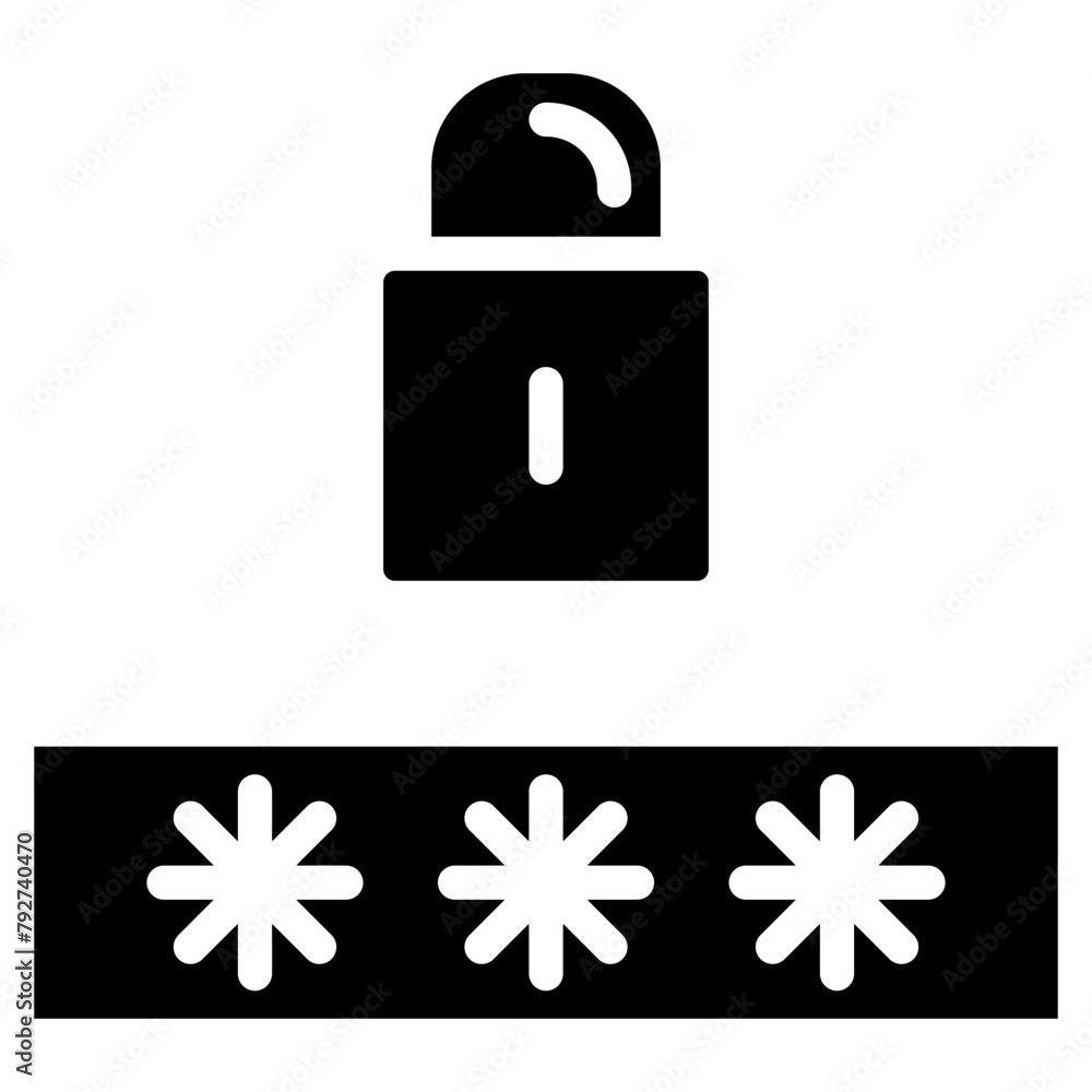 Password Vector Icon Design Illustration Password Vector Icon Design Illustration